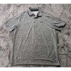 Under Armour The Playoff Polo Shirt Men's Size XL Gray